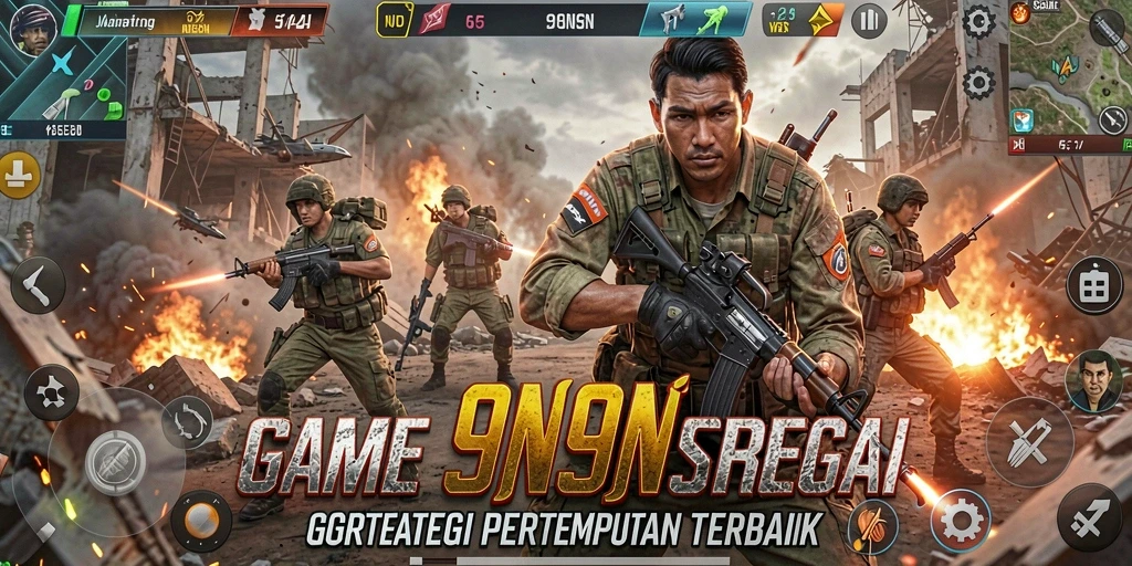 Tampilan gameplay seru dalam pertempuran strategi SLG.