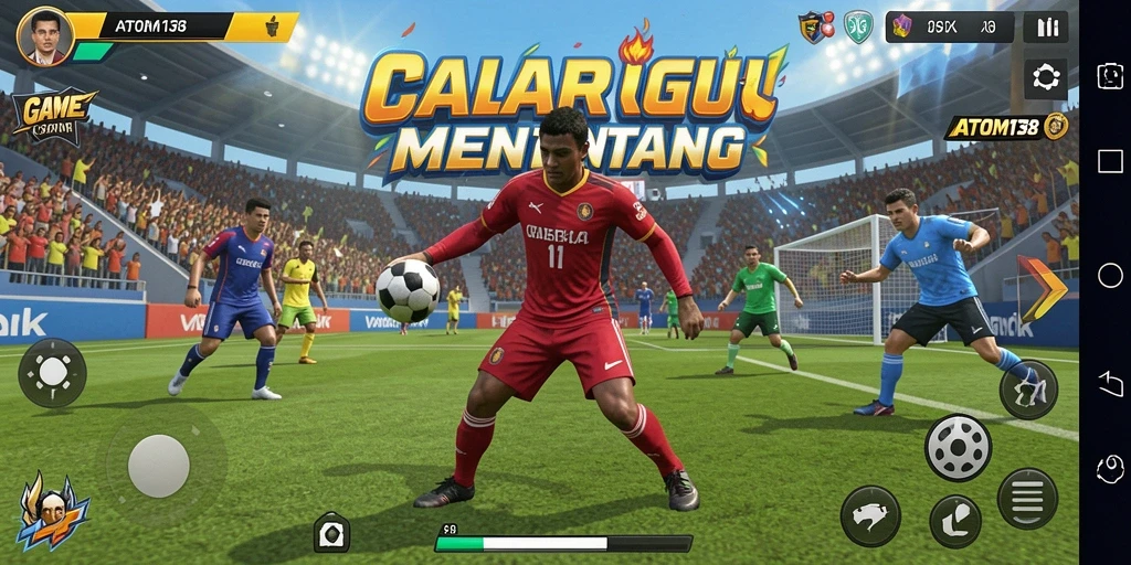Screenshot ATOM138 menampilkan aksi seru dalam berbagai olahraga.