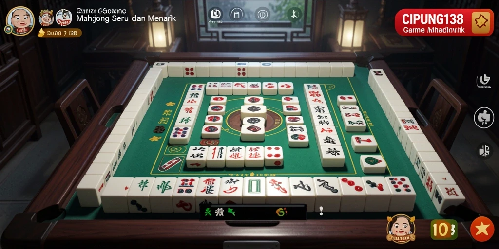 Tampilan gameplay menarik dari CIPUNG138 yang menonjolkan Mahjong.
