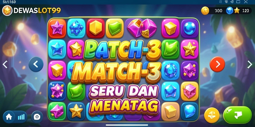 Screenshot utama DEWASLOT99 menampilkan gameplay yang penuh warna dan menantang.