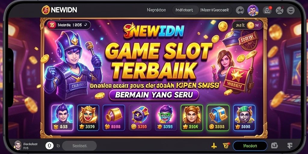 Tampilan gameplay <strong>NEWIDN</strong> yang penuh warna dan menarik.