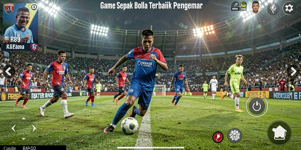Gameplay menarik di RR89 dengan aksi sepak bola yang seru.