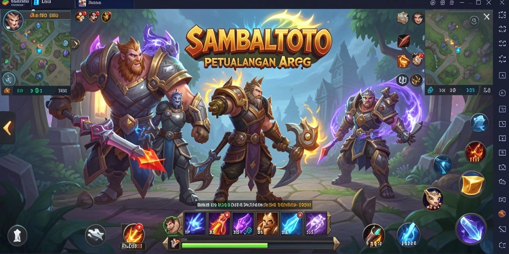 Tangkapan layar menunjukkan gameplay ARPG menegangkan di SAMBALTOTO.