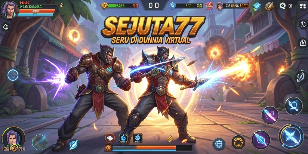 Tampilan menarik dari gameplay SEJUTA77 yang penuh aksi pertarungan.