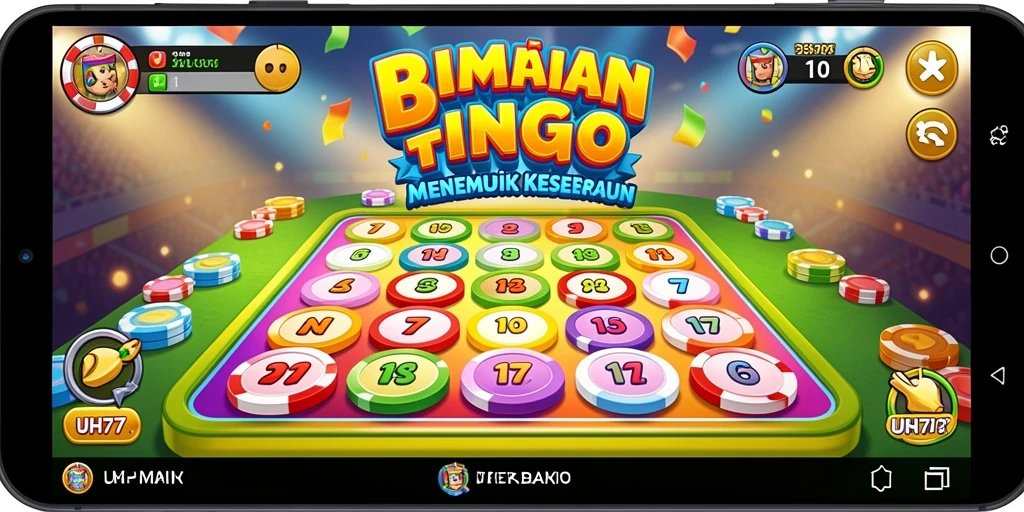 Tampilan gameplay UH77 yang menarik saat bermain Bingo.
