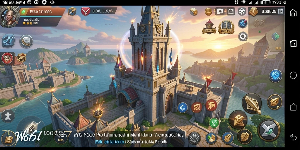 Screenshot W67 menampilkan strategis menara dalam gameplay Tower Defense.
